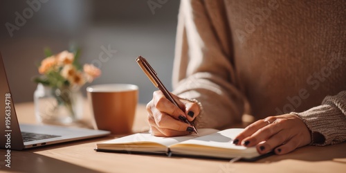 young woman journaling 