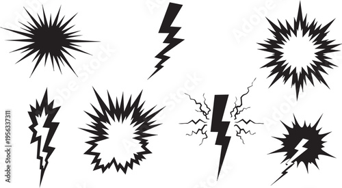 High Voltage Electricity Spark and Energy Bursts