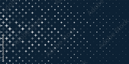 Star pattern on blue gradient background template. America 4th of July Memorial or Independence day theme wallpaper.