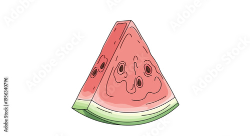 Fresh Watermelon Fruit Slice Summer.