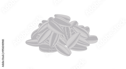 Gray pills in a heap together.