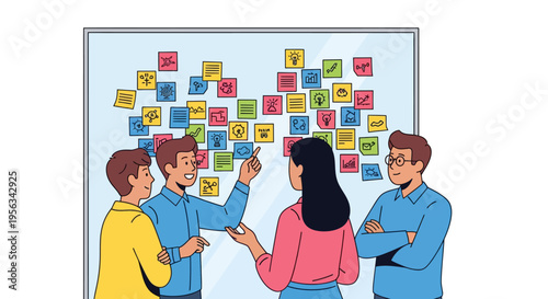 Enthusiastic Team Collaborating Over Project Ideas