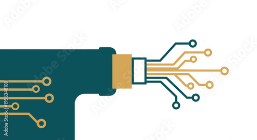 Circuit board connector with wires.