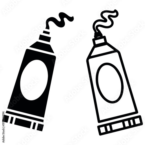 Print Toothpaste Squeeze-Bilder Stock-Foots Videos 