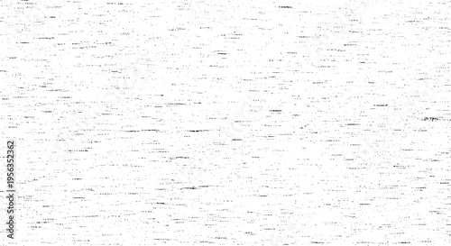 Schilderij op canvas Abstract white noise texture with scattered black dots and dashes, subtle digita