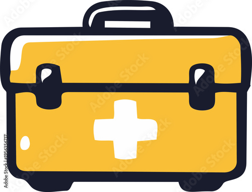 Hand Drawn Medical Emergency Bag