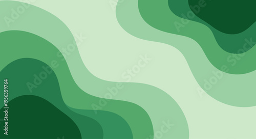 Soothing abstract waves of verdant hues cascade across the frame, a calming cannabis-inspired gradient backdrop perfect for natural wellness and botanical themes