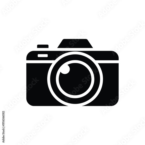 Black and white digital camera symbol 1