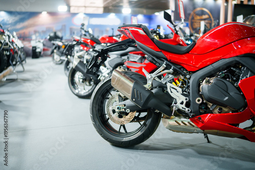 Wallpaper Mural Collection of powerful new motorbikes in a motorcycle shop Torontodigital.ca