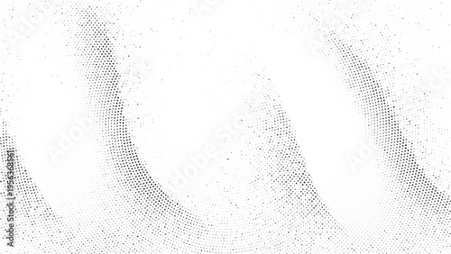 Abstract flowing halftone dots