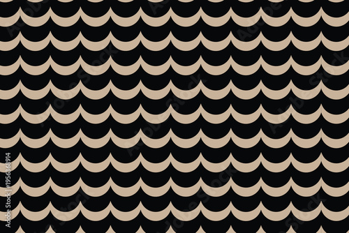 Seamless abstract geometric wave pattern background with wavy decorative texture design