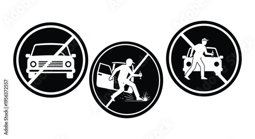 Don t drink and drive a collection of warning icons and symbols