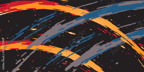 Abstract sporty background with exclusive colors. Abstract racing graphic design, vector design for vehicle wrap, t-shirt, jersey, gamer, esport, racing car, rally, and adventure ready to print.