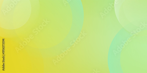 Minimalist banner background green and yellow gradations circle shape.modern.vector eps 10