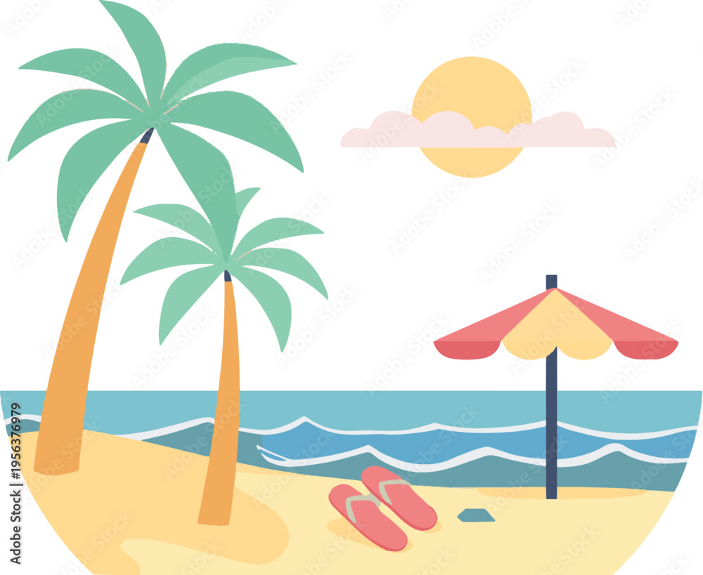 Obraz premium Tropical Beach Scene