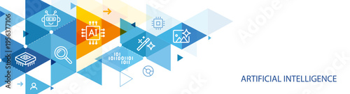 Banner artificial intelligence abstract