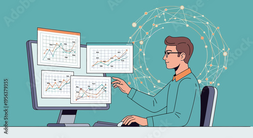Analyzing market data with dynamic visualizations for strategic investment decisions in the