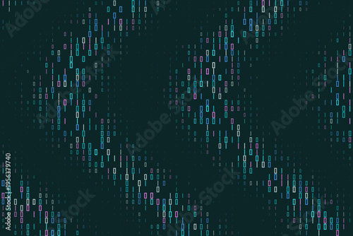 Abstract Quantum Computing Data Flow with Binary Code for Cybersecurity and Programming