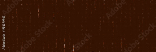 Abstract Brown Digital Matrix Background, Cyber Security Data Stream, Binary Code Pattern