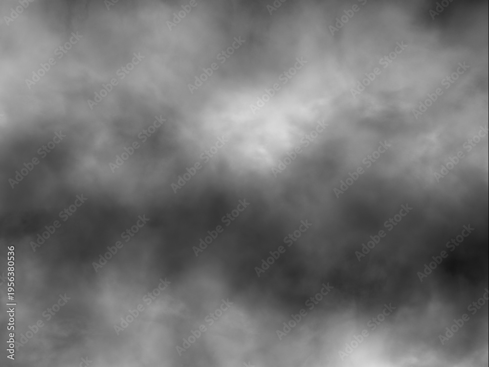 Fototapeta premium Dark Smoke Vector Texture Abstract Fog Cloud Overlay Gray Background