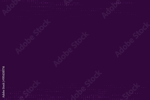Quantum Cryptography Background with Purple Binary Code for Secure Data Encryption and Cybersecurity