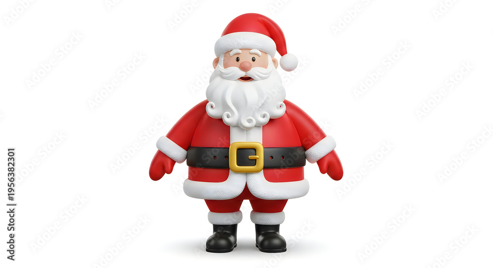 Obraz premium A cartoon santa claus figurine with a red hat and white beard