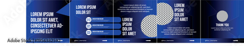 Set Of Carousel Post Template, Editable carousel post, social media carousel post for business