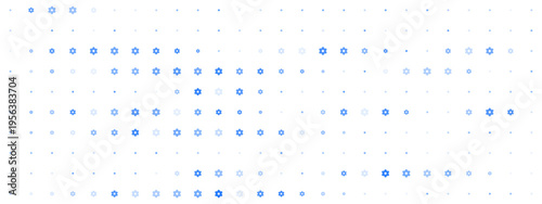 Abstract Blue Star of David Pattern for Hanukkah Celebration Background
