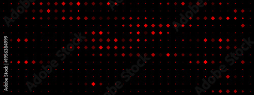 Abstract red diamond grid representing cybersecurity data encryption on dark background