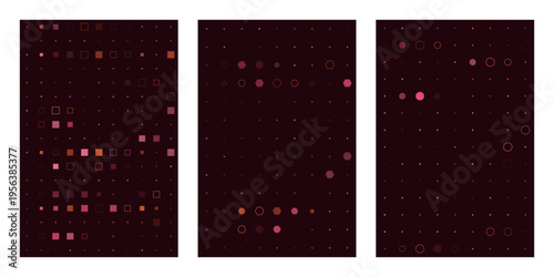 Abstract Data Visualization Background with Pink Geometric Shapes, Digital Analytics Concept