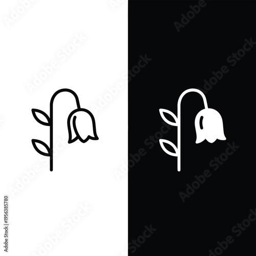 A drooping flower icon displays sadness across contrasting black and white backgrounds.