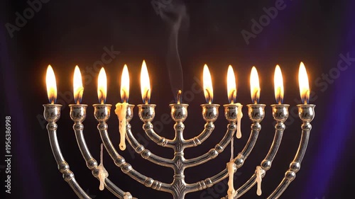 Wallpaper Mural Minimal Hanukkah Dreidel Rotation Scene Soft Lighting Torontodigital.ca