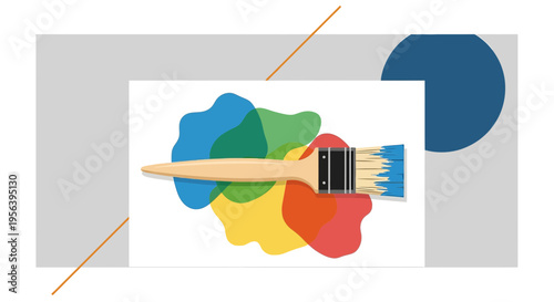 Creative painting and artistic expression showcased through vibrant colors and design elementss