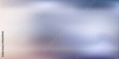 Pink purple and blue ribbed glass. Vector ribbed glass texture background. Mesh gradient. acrylic ribbed bath surface. Reeded glass background semitransparent overlay. Bath wall window