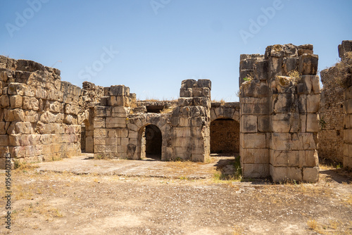 Arched opening in a wall in a structure in Bulla Regia, outside of Jendouba, Tunisia