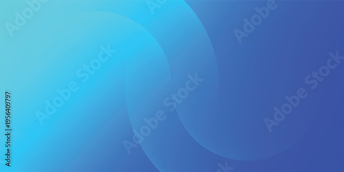 Abstract background with radiant electric blue and vibrant cyan dual circular curve gradient.