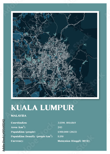 Photography Kuala Lumpur - Malaysia Aster Night Maps Information
