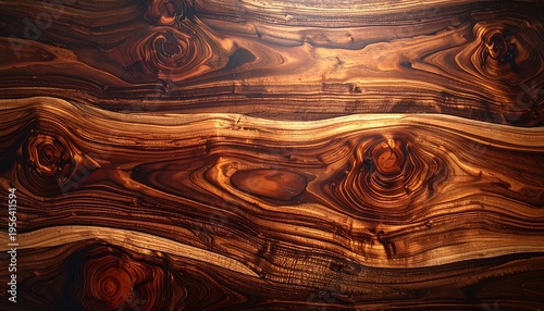 Wallpaper Mural Close-up of Richly Grained Wood Texture with Knots. Torontodigital.ca