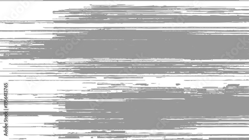 Gray and white abstract brush stroke texture background with horizontal lines and streaks artistic design element