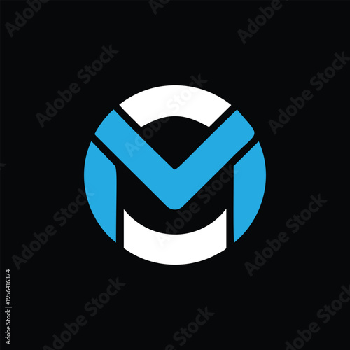 OM, MO, O, CM, MC, COM, MOC, MCO, Abstract initial monogram letter alphabet logo design