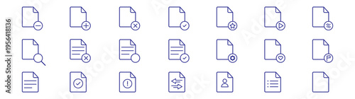 editable line icons of legal documents, certificate, legal, law, firm, signature, contracts, justice, symbols, attorney, and corporate compliance ui. Contract icon outline set in thin line style.