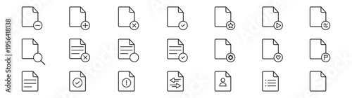 editable line icons of legal documents, certificate, legal, law, firm, signature, contracts, justice, symbols, attorney, and corporate compliance ui. Contract icon outline set in thin line style.