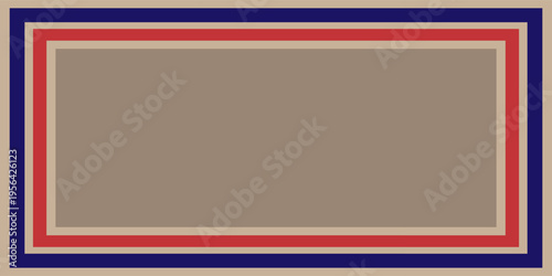 Airmail envelope frame. Commercial envelope. International vintage letter border. Retro air mail postcard with blue and red stripes. Blank correspondence paper template.eps,10