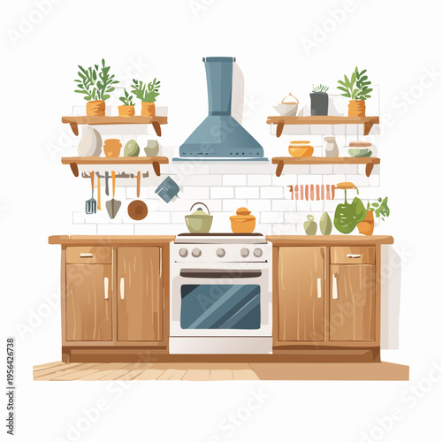 Gemütliche Landhausküche mit rustikalem Charme