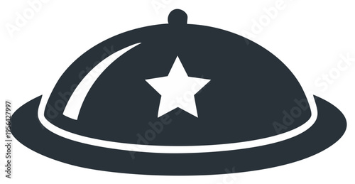 Serving Tray Cloche Design with Star Dinner Presentation Restaurant Food