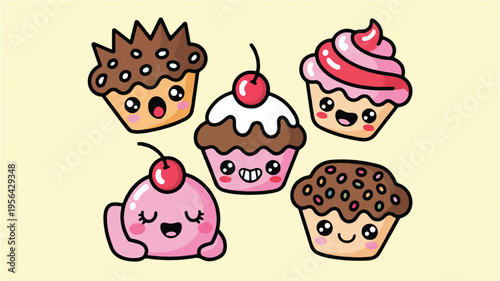 Sweet Treats: Adorable and delectable cupcakes, each with a unique personality and flavor, are a perfect choice for those with a sweet tooth.