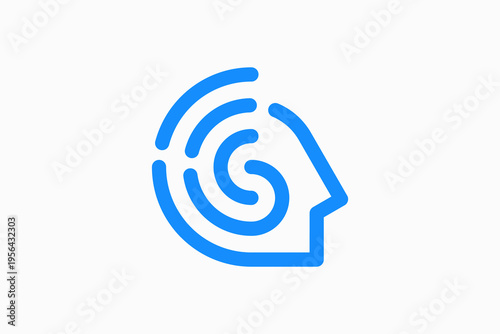 Ear Hearing Vector Logo Premium 
