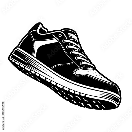 sport shoes vector illustration