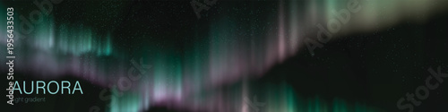 aurora light gradient mystical colorful night background