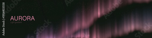 aurora light gradient dreamy polar sky illumination